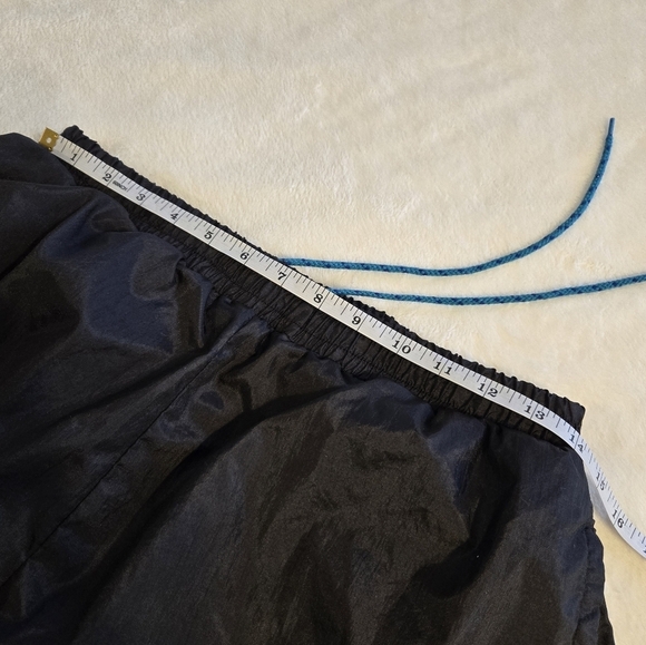 Turnpoint 90s Pants Large Nylon Joggers Black Swishy Track - Picture 12 of 14